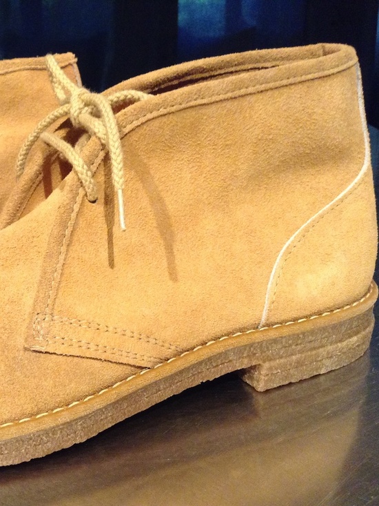 VTG Mason Shoes Suede Chukka Boots Men\'s Sz 9.5 E Lace Up Crepe Sole Made USA main image 12